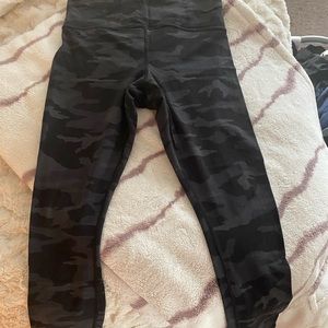 Athleta Black Camouflage Leggings